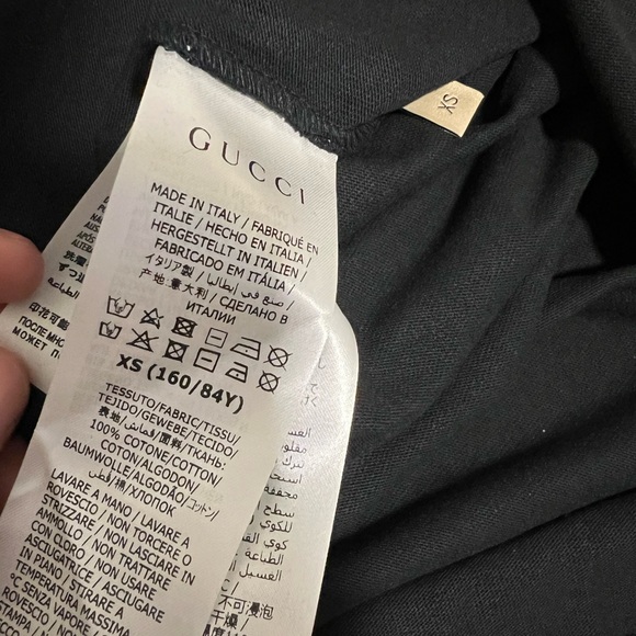 GUCCI X NORTH FACE BLACK TSHIRT SIZE XS - Picture 2 of 9